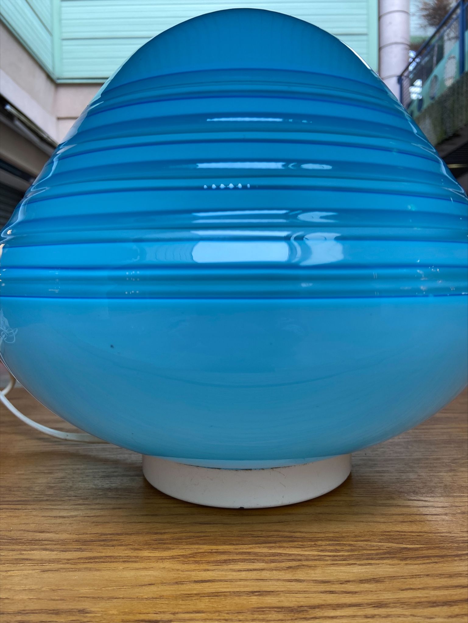 Lampe - Barbini - Murano bleu - années 70