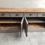 Old workshop furniture patinated