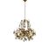 Vintage Italian Florentine Gold Gilt Tole Chandelier 1950’s 