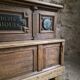 Pharmacy counter in antique oak / kitchen island, circa 1870–1900