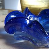 Vintage cobalt blue Murano ashtray