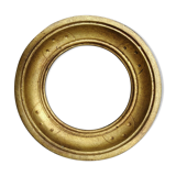 Round frame gilded wood Renaissance Italy leaf