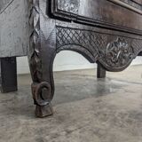 Normandy carved oak bonnetière