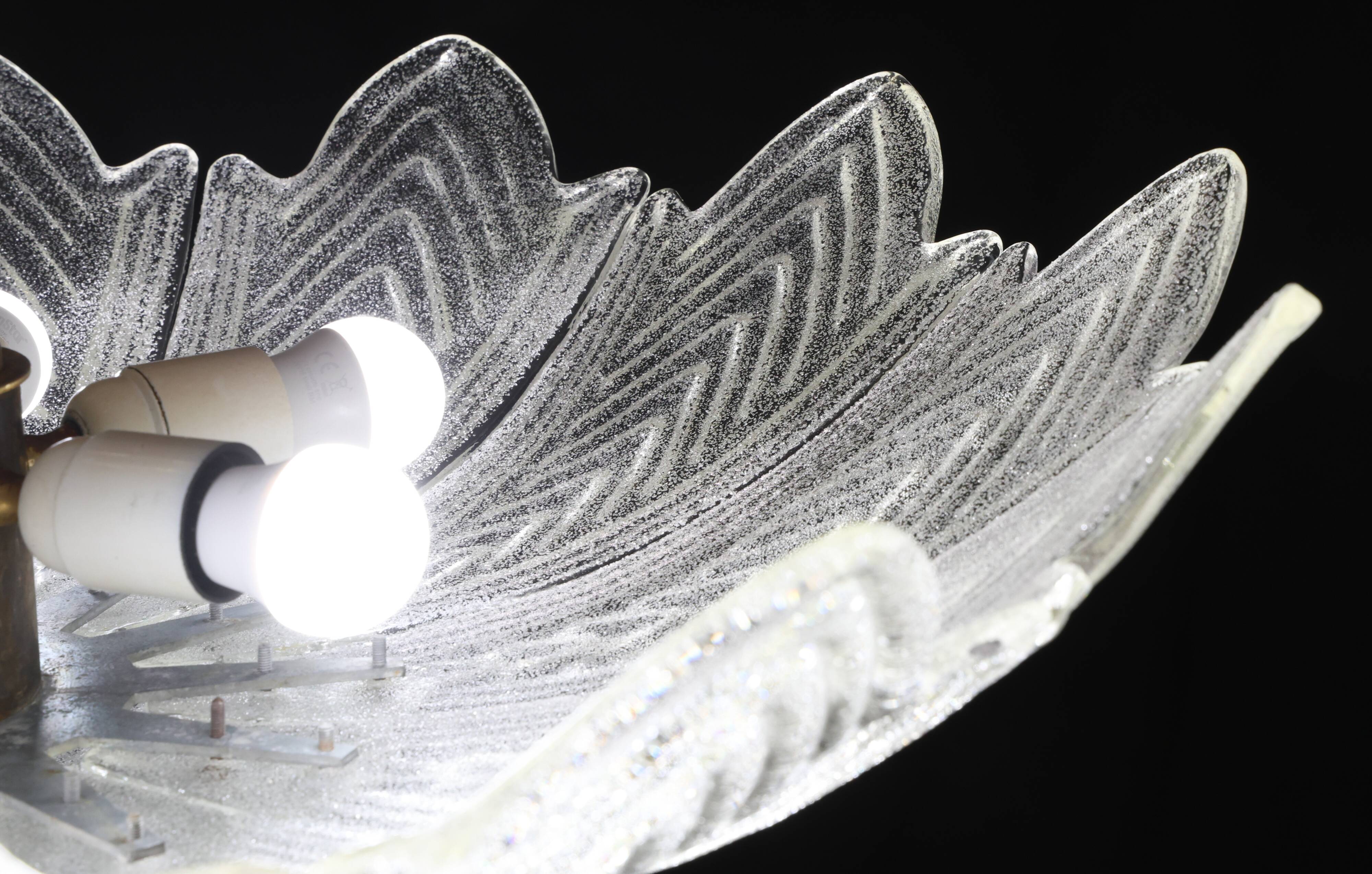 Bologna, Italian Murano Glass Ceiling Light or Flush Mount, 1980s