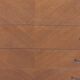 Commode vintage en chêne blond pieds compas 4 tiroirs 1950