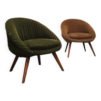 Twee mid century fauteuils | vintage