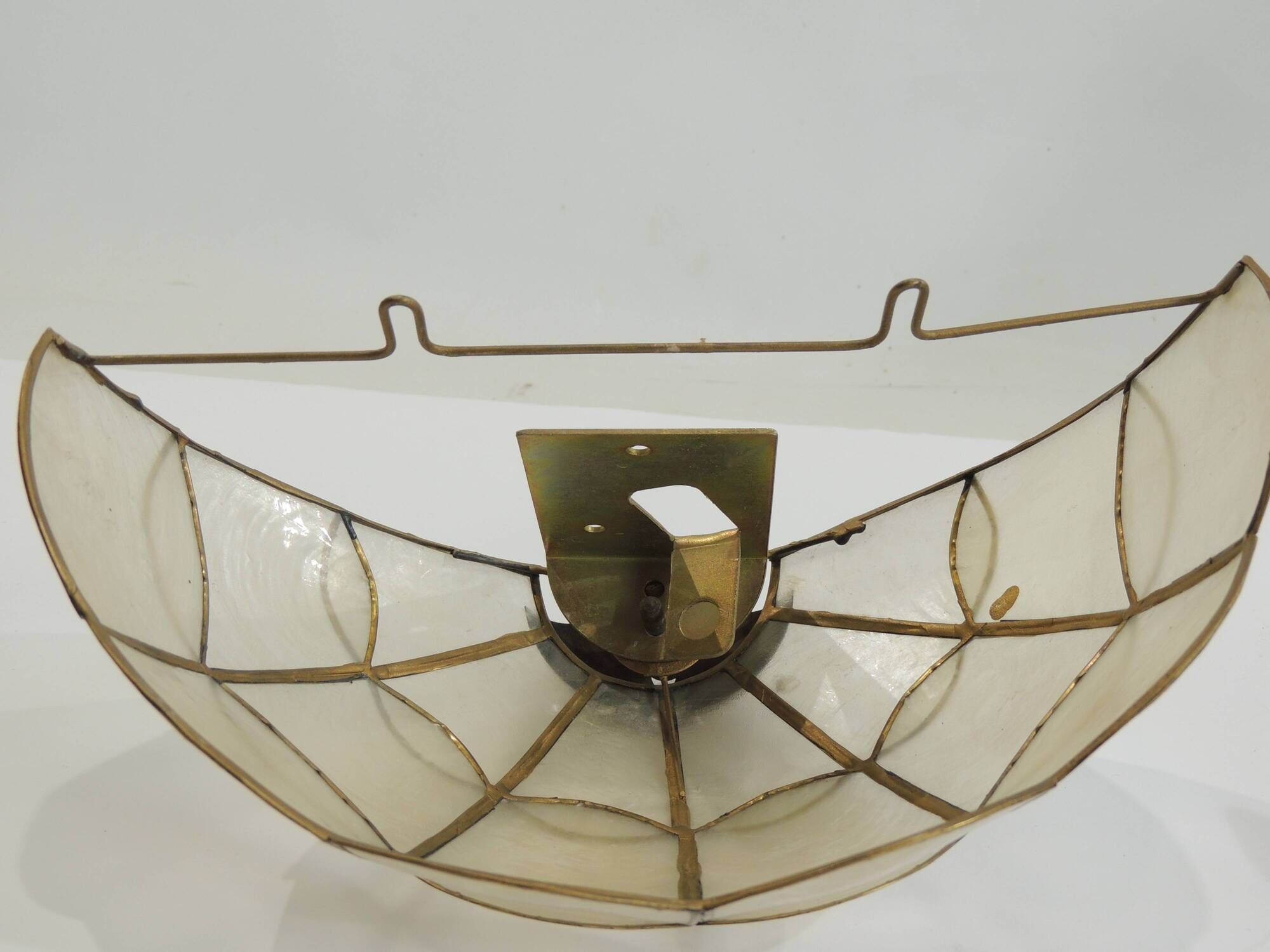 Pair of mother-of-pearl /vintage wall lamps