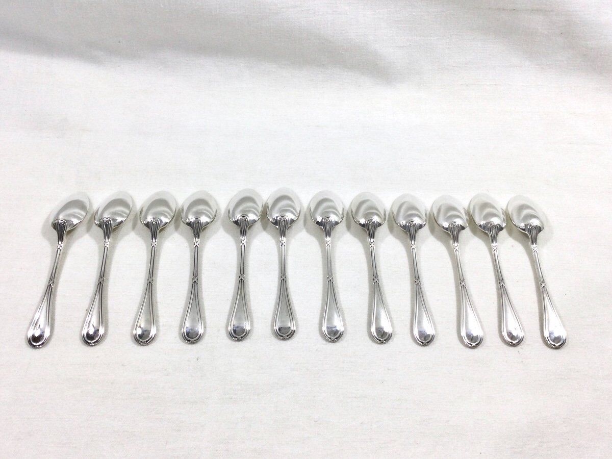 Hénin Et Cie - Spoons in Moka Louis XVI