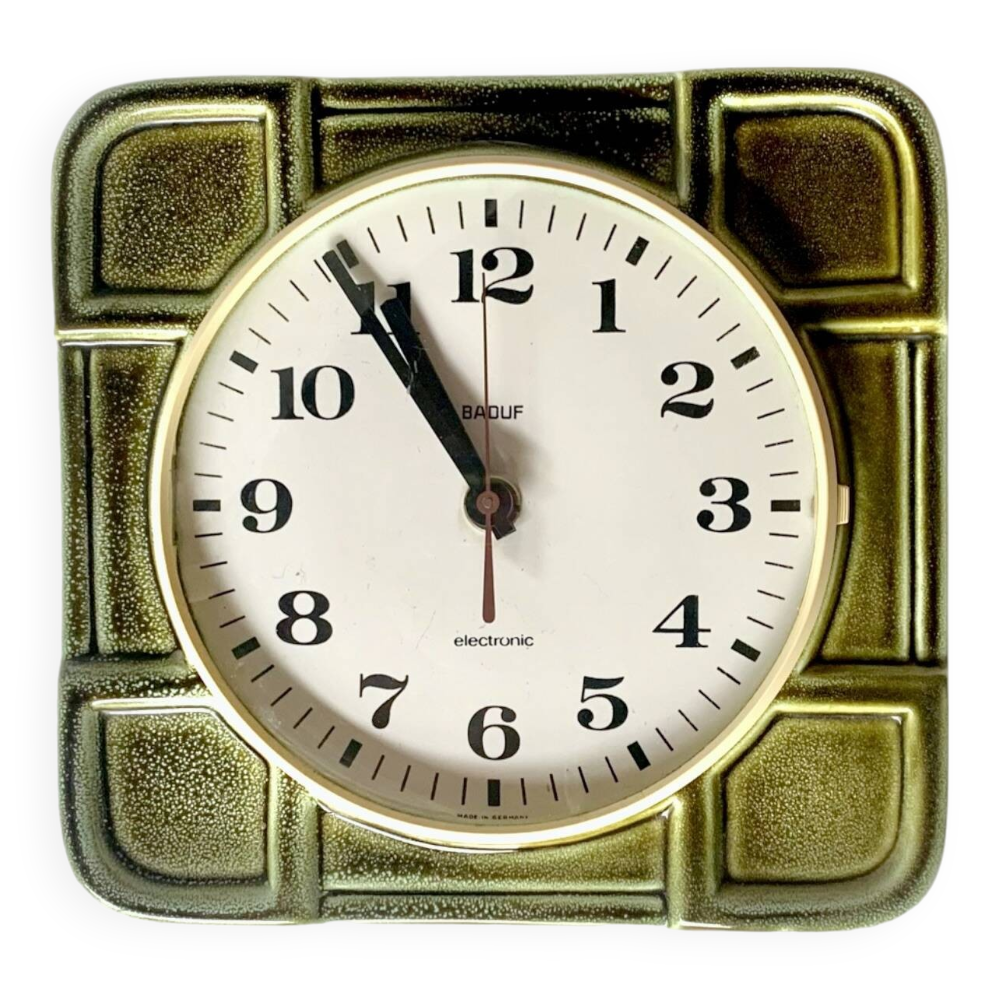 Antique Baduf ceramic wall clock - Made in Germany