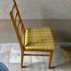 Set of 4 vintage Scandinavian chairs - Teak and mustard fabric