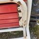 Banc de jardin pliable vintage