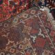 Tapis antique fait main Khamseh persan 156cm x 194cm (1900s)