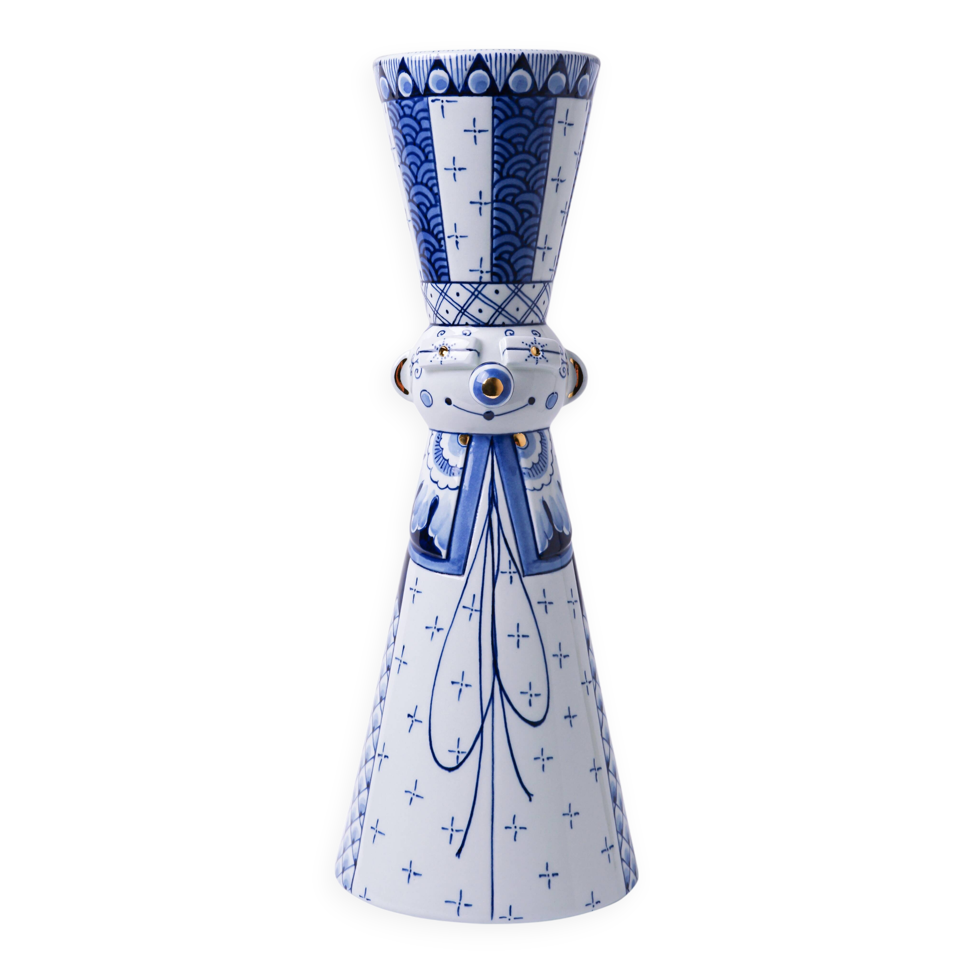 Bougeoir en bleu de Delft