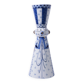 Candle holder in Delft blue