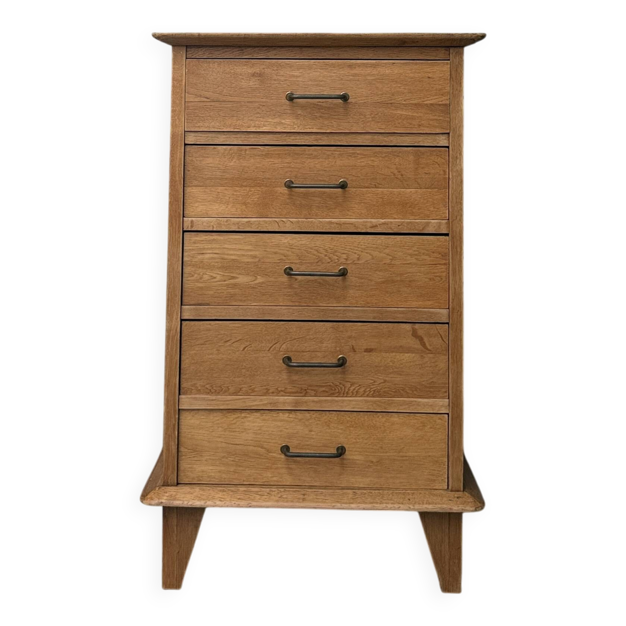 Petite commode vintage en chêne (restaurée)