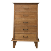 Small vintage oak chest of drawers (restored)
