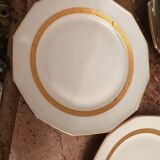 F. Legrand Limoges - Service à Dessert 2 Plat Gâteaux/Tartes + 11 assi