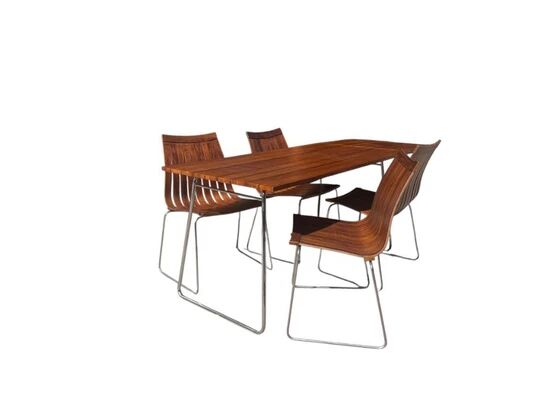 Ensemble de repas Tønnestav par Kjell Richardsen pour Tynes Møbelfabrikk, Norvège, années 1960