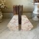 Pair of marble bookends