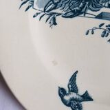 Assiettes plates anciennes terre de fer Salins Édouard Charbonnier