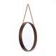 Teak wall mirror by Uno and Östen Kristiansson for Luxus, 1960s