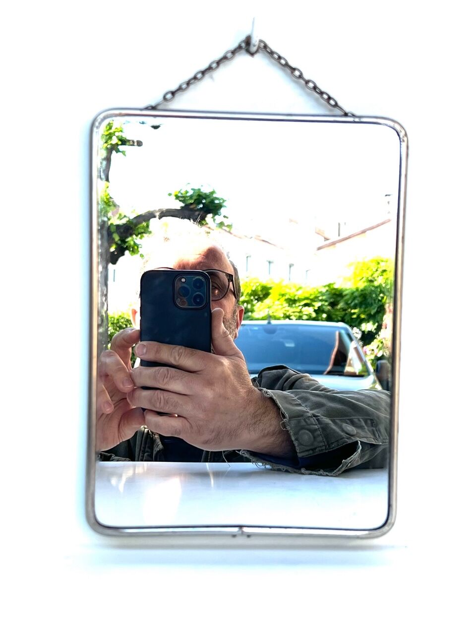 mirrors lot of 2 mirrors 24 x 18 cm 1940 1950