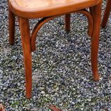 Set of 6 old bistro chairs
