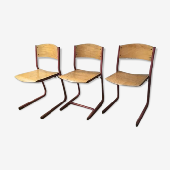 Lot de 3 chaises vintage