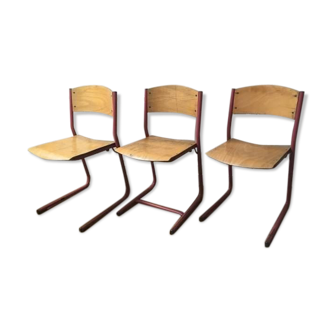 Lot of 3 vintage chair