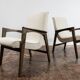 Paire de Fauteuils Mid-Century en Boucle Beige 1964