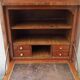 Writing desk louis xvi marquetry rosewood top royal red marble