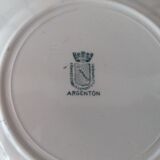 Porcelain plates Terre de Fer Saint Amand model Argenton