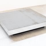 Stainless steel and glass coffee table by Ausenda, 1970Style