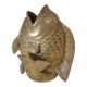 Vase poisson en laiton