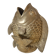 Vase poisson en laiton