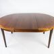 Table à manger en palissandre avec deux plaques d’extension, de design danois des années 1960.