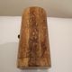 Super small wooden jewelry chest carved floral