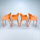 Ensemble de 4 chaises Dr. No par Philippe Starck pour Kartell, années 1990