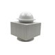Sergio Asti, postmodern white ceramic vase, Cedit Italy 1970s