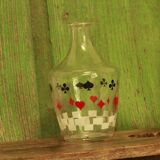 Old card game decanter