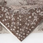 Brown floral turkish area rug, 208x115cm