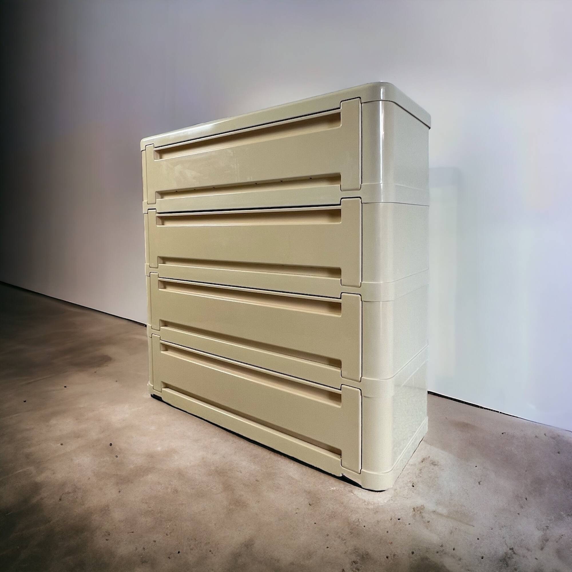 Olaf von bohr chest of drawers model 4964 by kartell - space age design, 70s