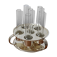 Vials and silver-plated vodka servant
