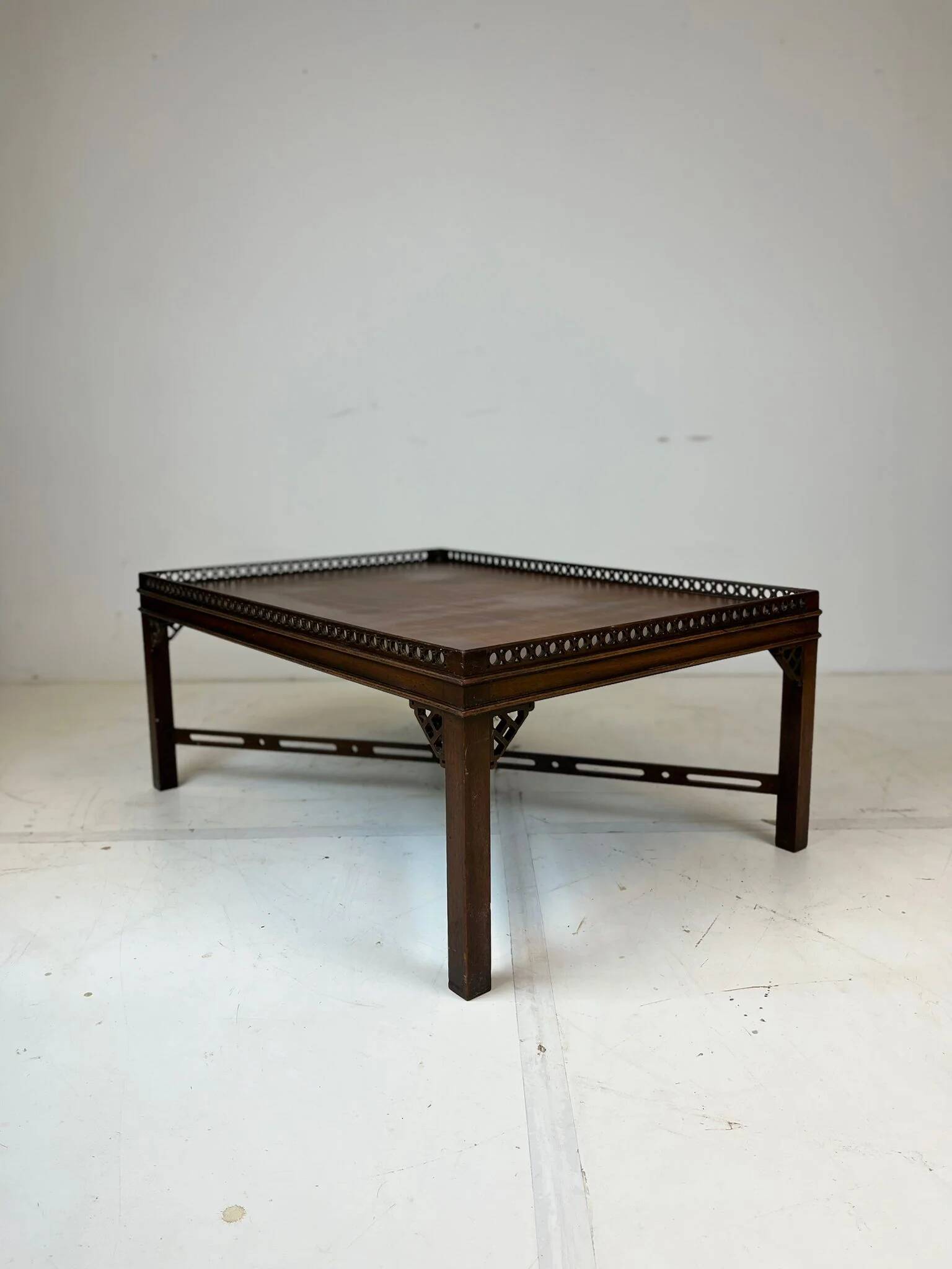 Mahogany Chinese cocktail table
