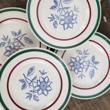 Dessert plates x6 - Gien, Amilly model