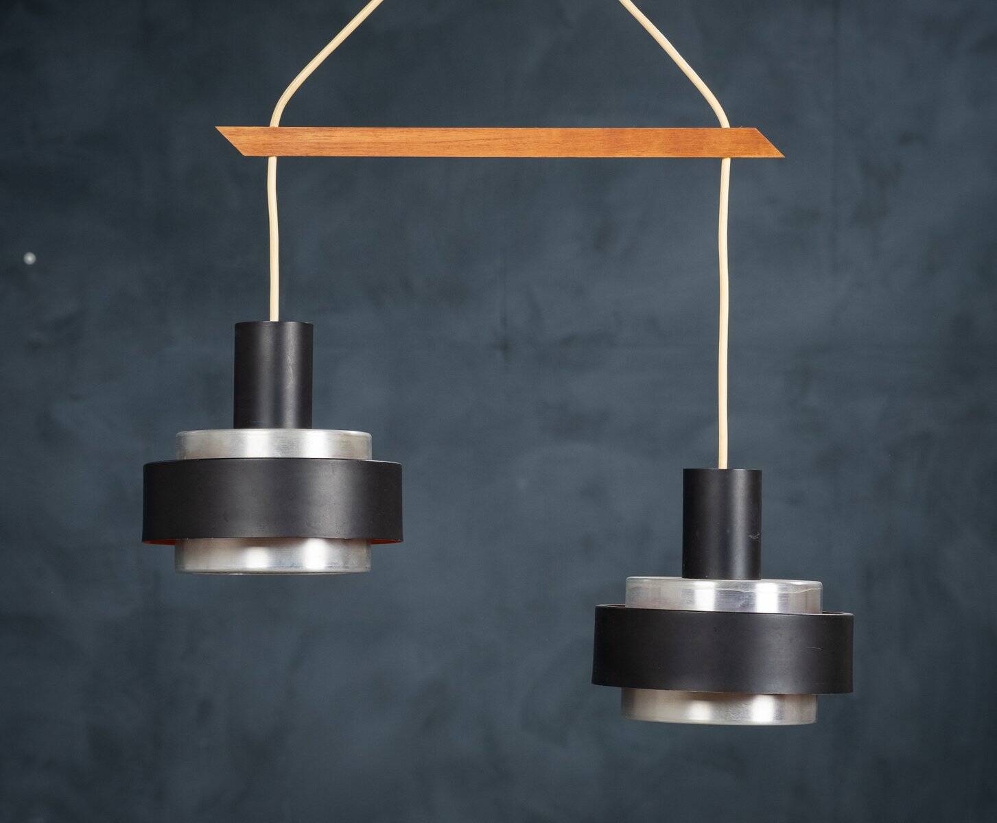 Teak Pendant Lamp by Fog & Mørup, Denmark, 1960s