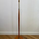 Pied Lampadaire acajou années 70
