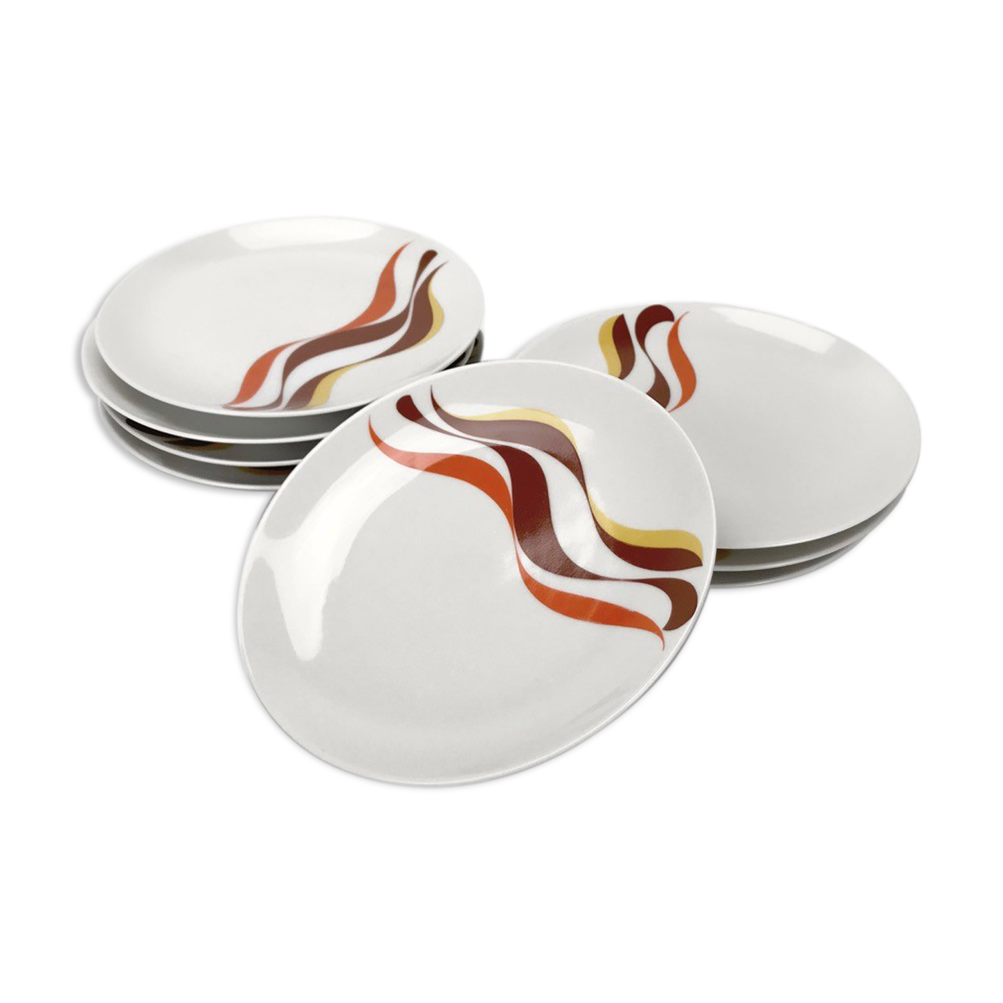8 assiettes à dessert Bavaria Wunsiedel seventies