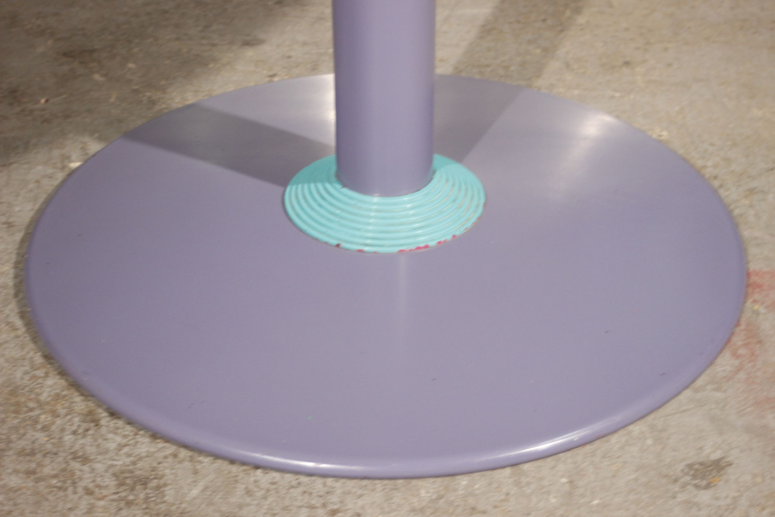 Memphis Style Dining Table in Steel and Melamine, 1980s