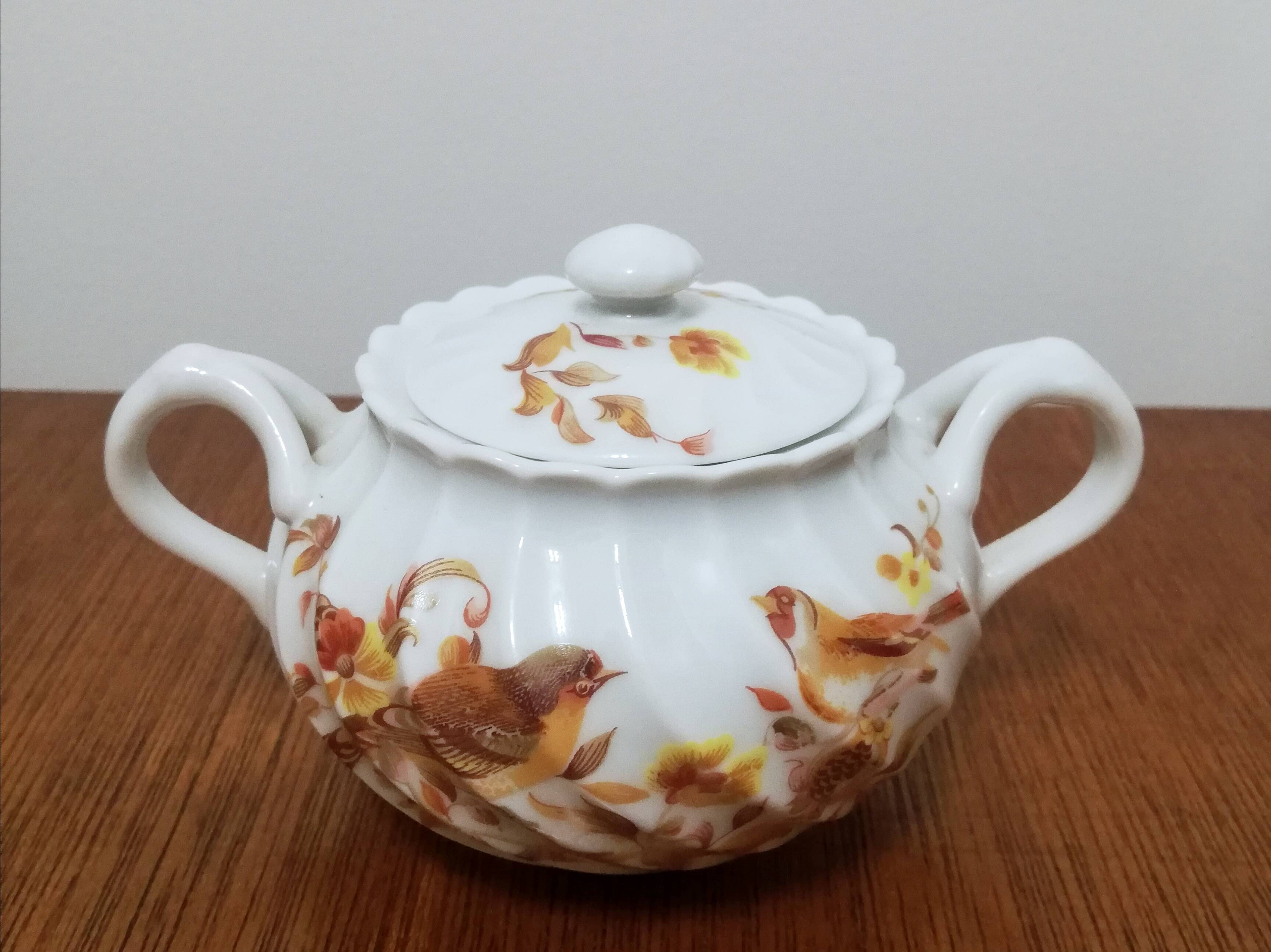 Limoges earthenware sugar bowl